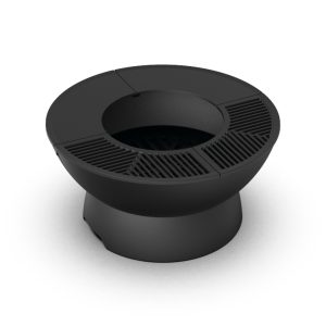 Firepit con base baja