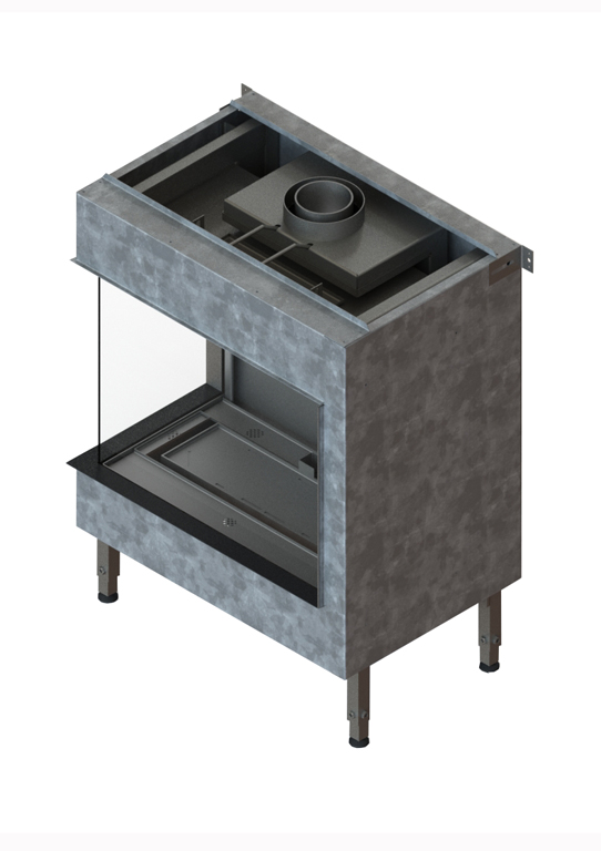 Chimenea de gas en esquina MG DCA