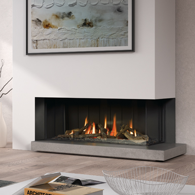 Chimeneas de gas en esquina MG DCA