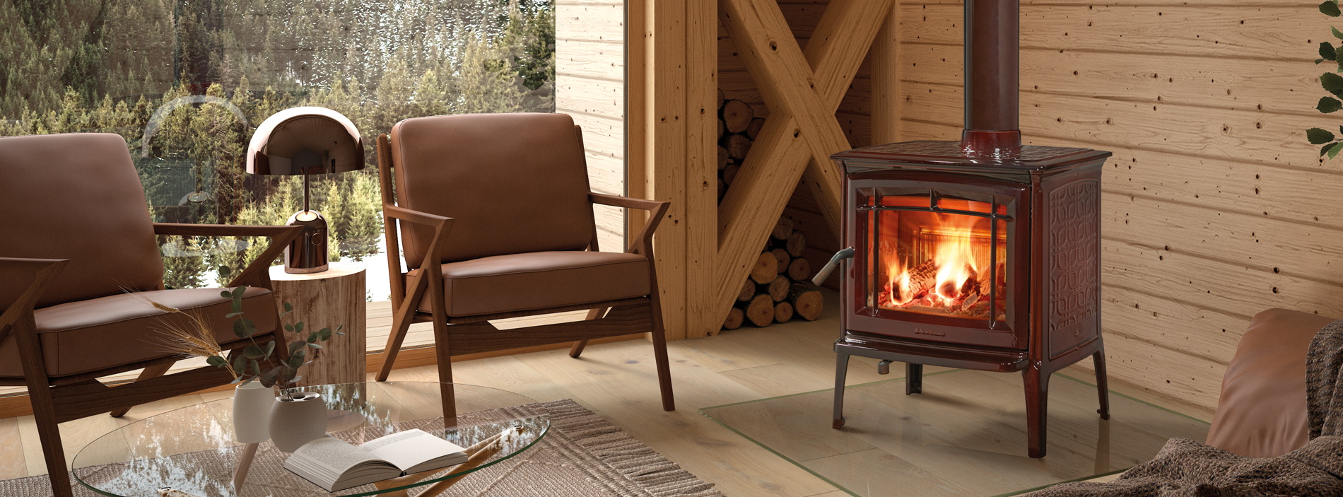 Estufa de leña Shelburne Hergom